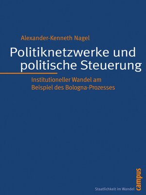 cover image of Politiknetzwerke und politische Steuerung